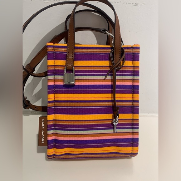 Marc Jacobs Handbags - NWT Marc jacobs mini stripe fabric grind tote crossbody